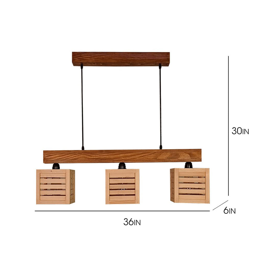 Hanginig light, Hanginig light with Light & Dark Brown Color, Hanginig light in Wood, Hanginig light for Home, Hanginig light - VT14023
