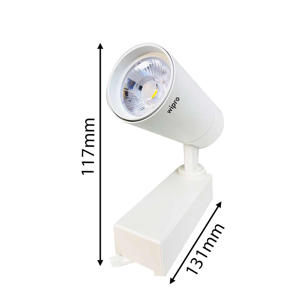 10Watt, LD48-101-036-40-WH,Wipro's sleek track light is slim in design, ideal for multiple applications, enhances overall interior. It is suitable for modular ceiling system, LED Light - VT14112