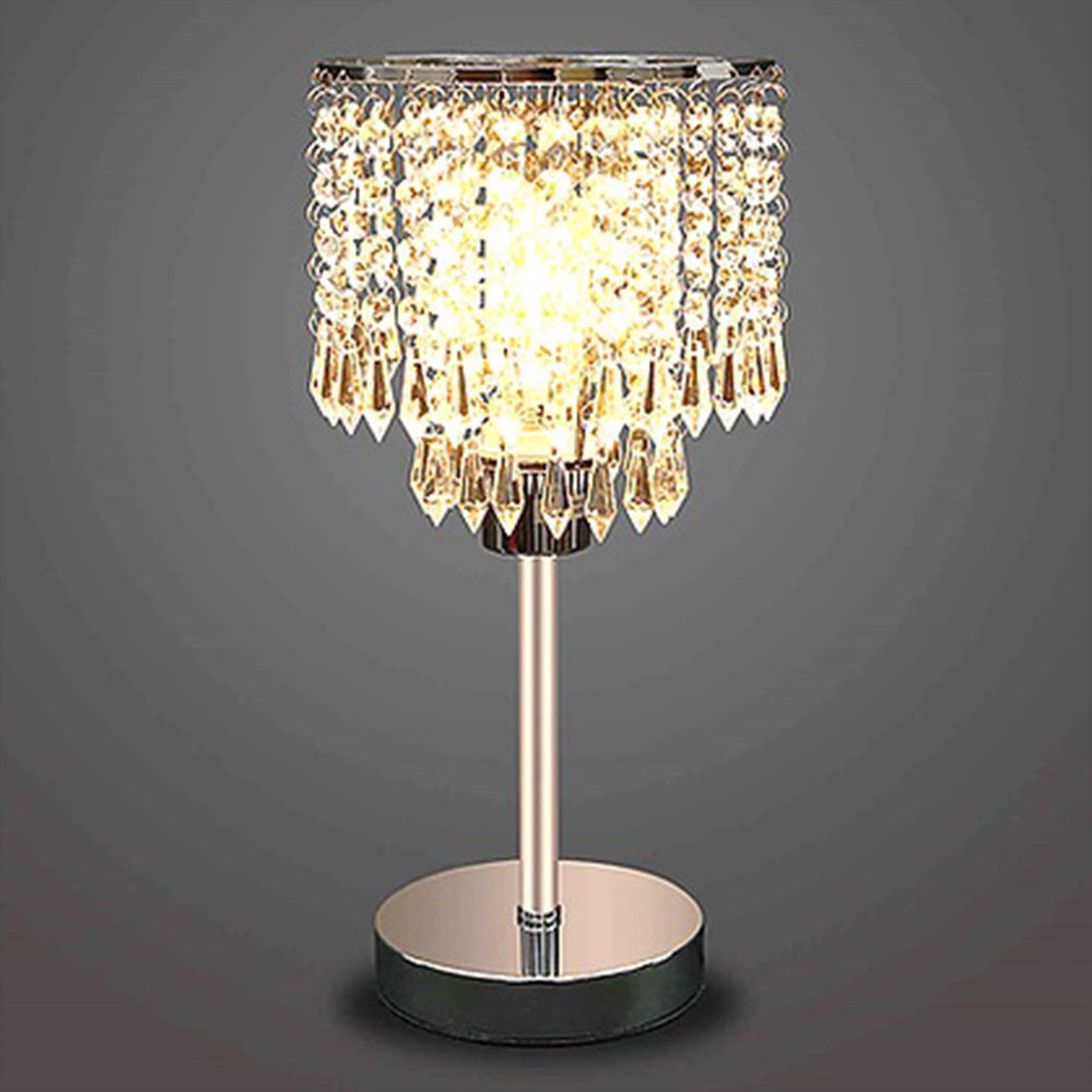 Table Lamp, Crystal Chrome Table Lamps (Sizzling Lights), Nightstand Lamp, Chorme Finish, Table Lamp - VT14186
