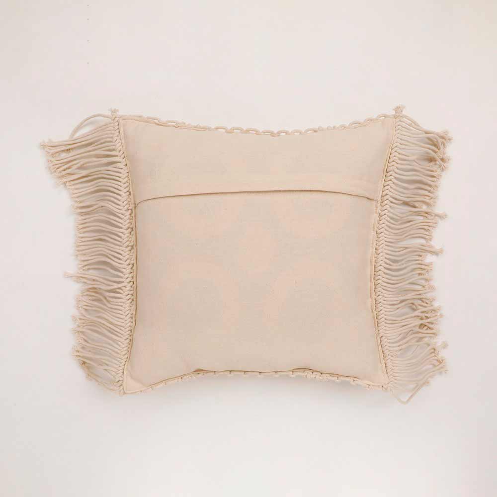 Cushion Cover, (i476_1_16_1), Cushion With OFF-White Color, Cushion For Living & Bedroom Area, Cushion - VT15194