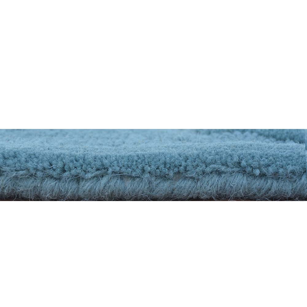 Rugs, (Presto) ICHT1719C5X5, Blue Color Traditional Hand Tufted Round Wool Carpet, Rugs - VT15919