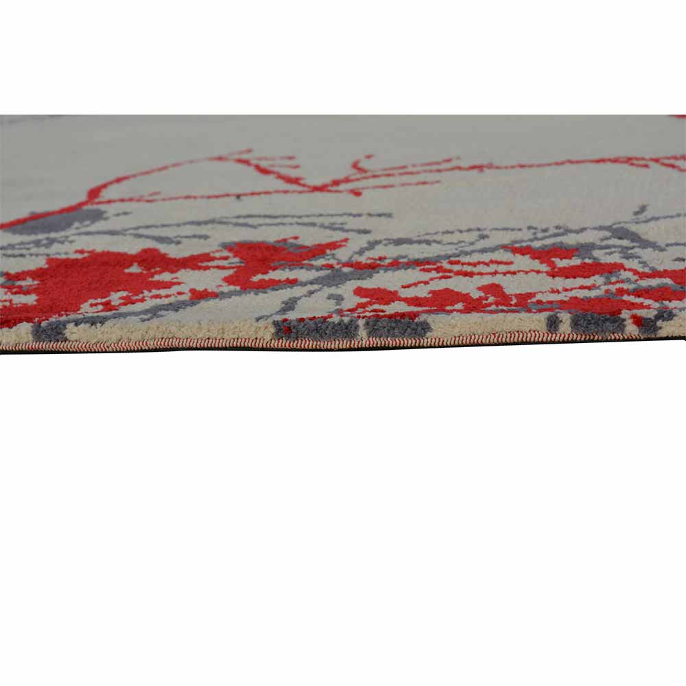 Rugs, (Presto) ICKC171C2X5, Red & Ivory Floral Polyester Carpet - VT15940