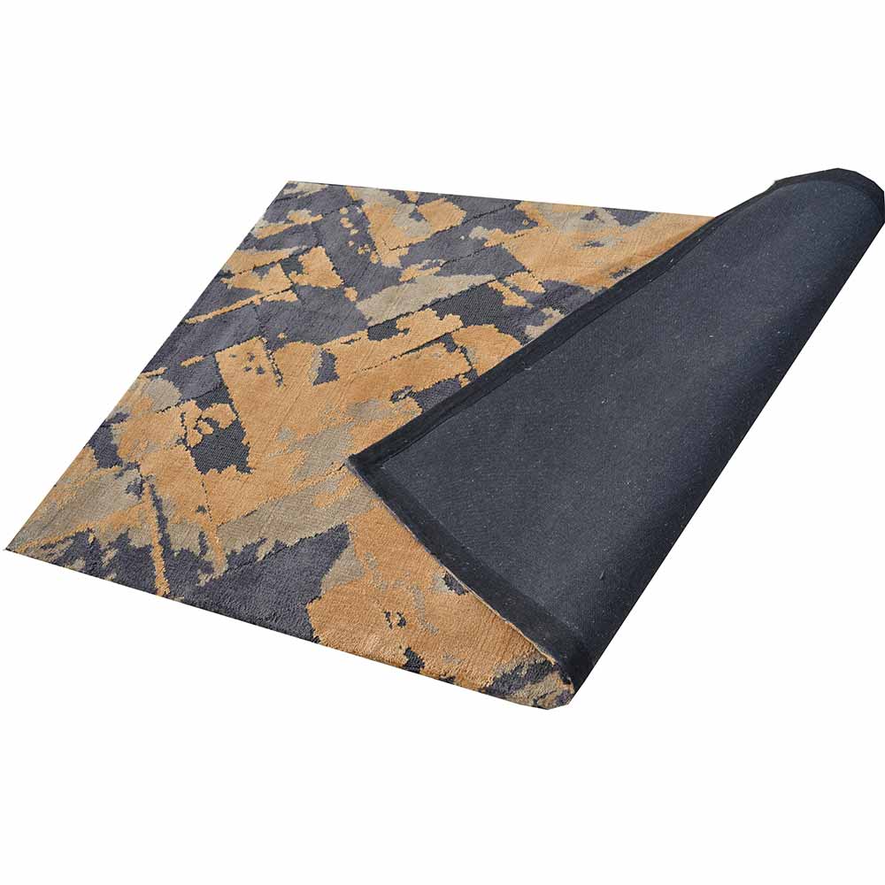 Rugs, (Presto) ICKC193C4X6, Gold & Grey Abstract Polyester Carpett-VT15944-48X72 inches