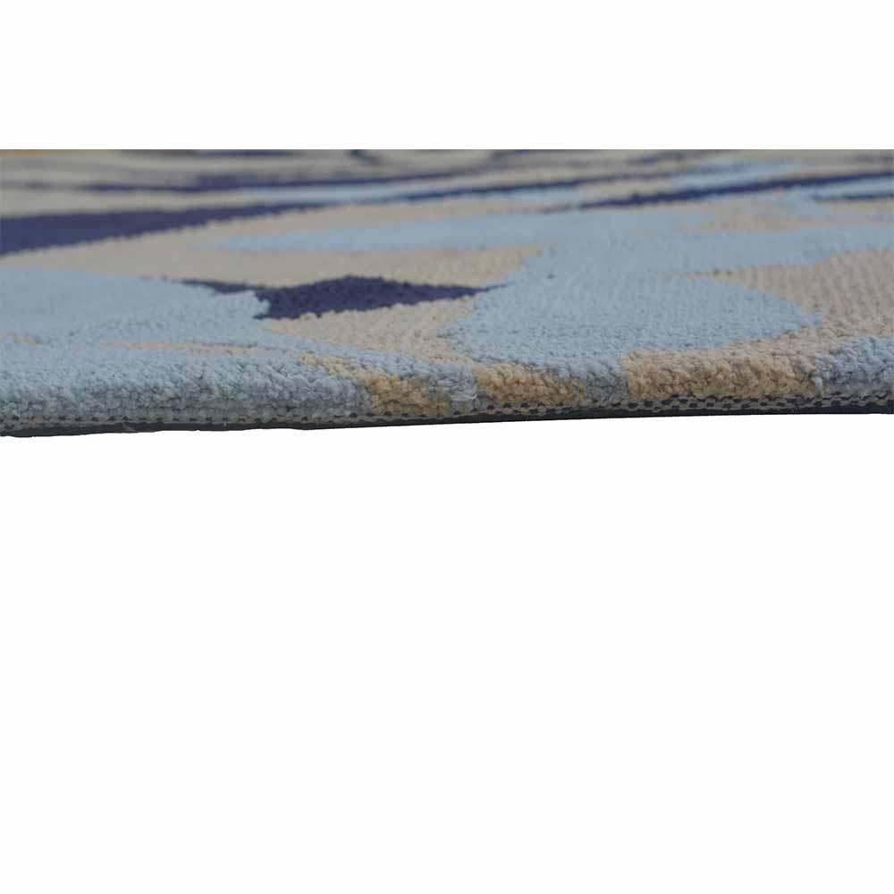 Rugs, (Presto) ICKC227C3X5, Beige & Blue Floral Polyester Carpet-VT15953-36X60 inches