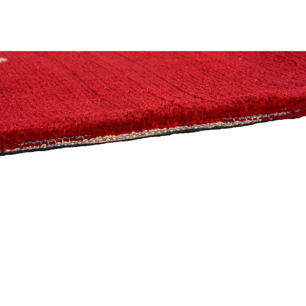 Rugs, (Presto), ICKC261C6X9, Red, Gold and Grey Floral Polyester Carpet, Rugs - VT-15965-72X108inches