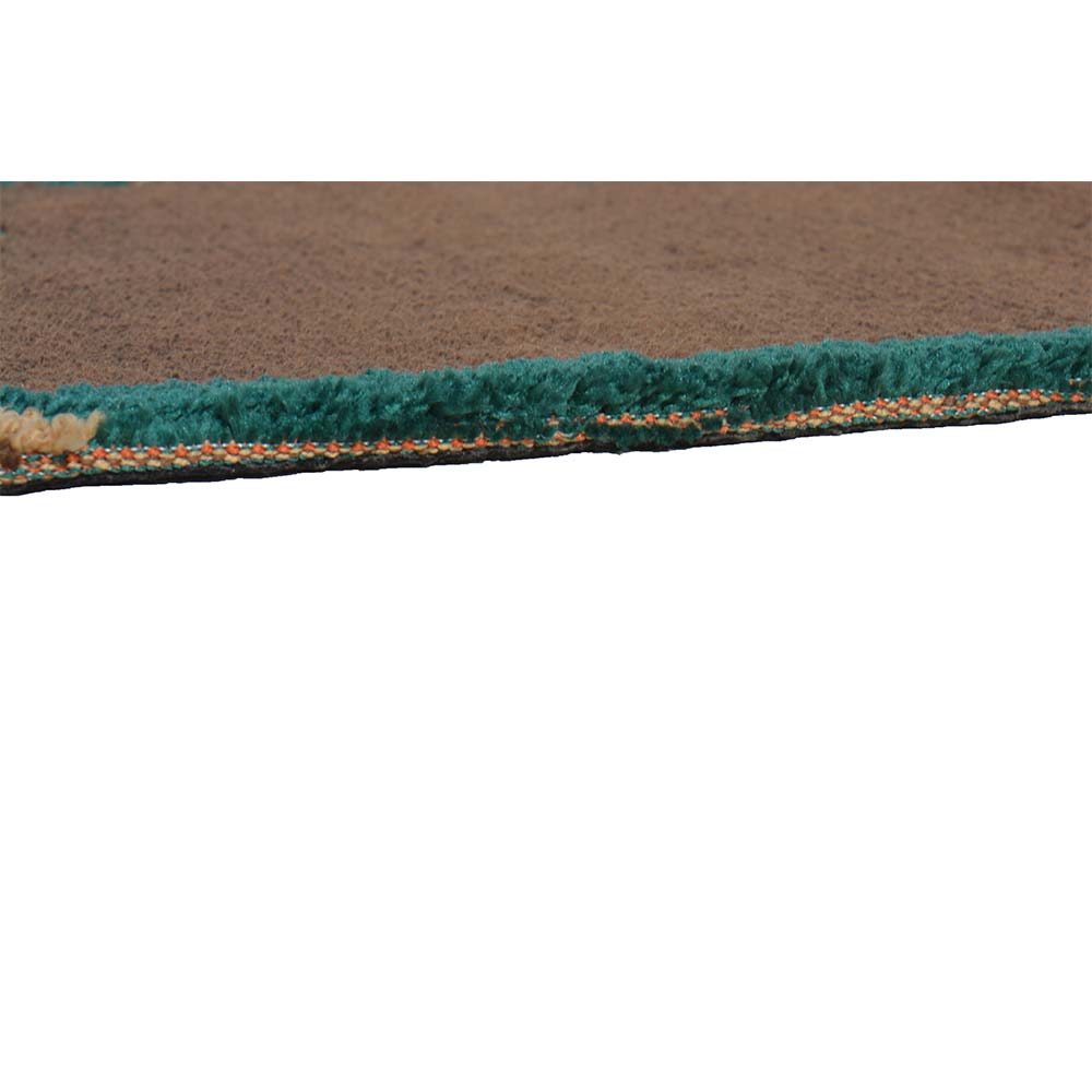 Rugs, (Presto), ICKC266C2X5, Brown, Orange and Green Floral Polyester Carpet, Rugs - VT-15966-22X55inches