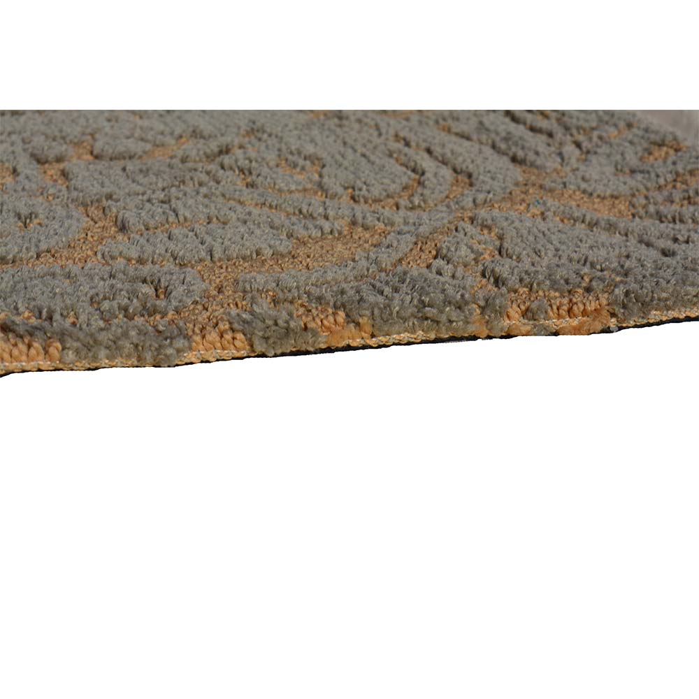 Rugs, (Presto), ICKC290C2X5, Gold and Grey Abstract Polyester Carpet, Rugs - VT-15973-22X55inches