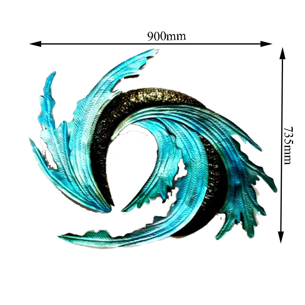 Wall Art, Wall Art for Home Decor, Wall Art Like Storm, Wall Art in Silver & Green, Wall Art - VT2056