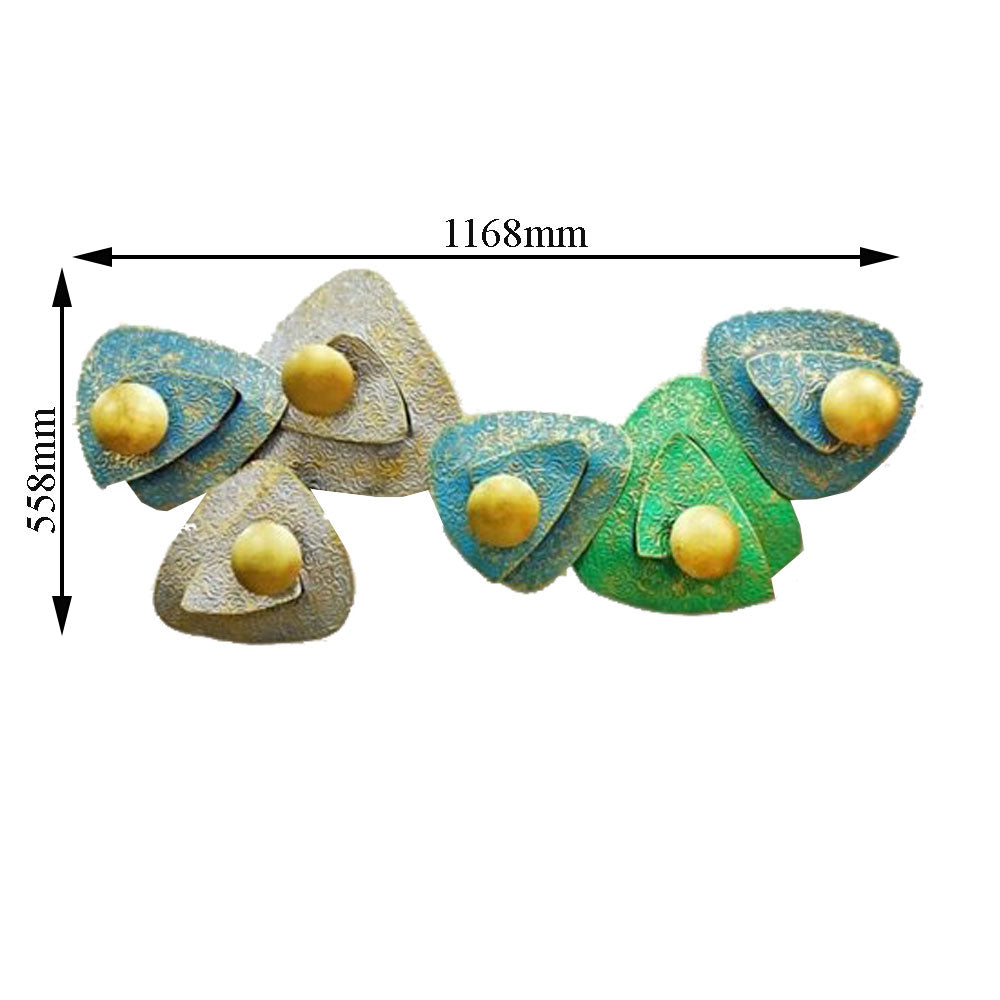 Wall Art, Wall Art for Home Decor, Wall Art in Gold & Green, Wall Art - VT2058