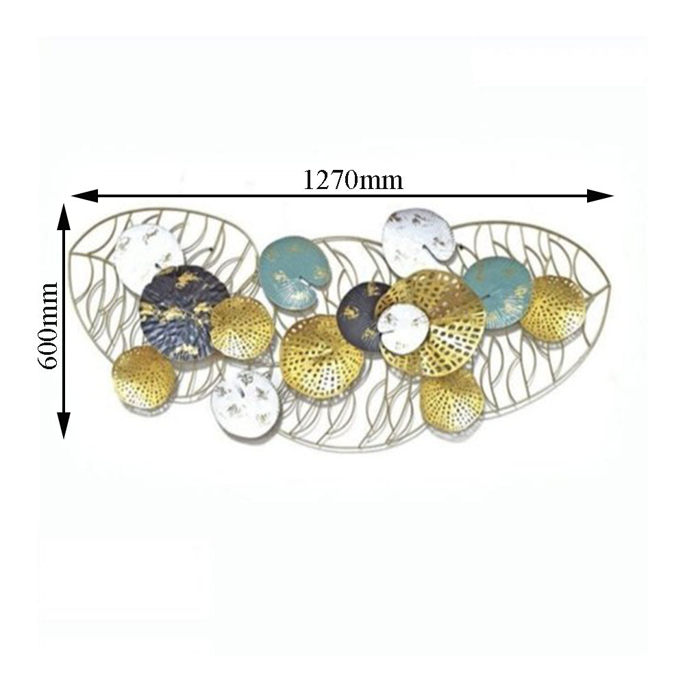 Wall Art, Wall Art for Home Decor, Wall Art in Blue & Gold, Wall Art - VT2061