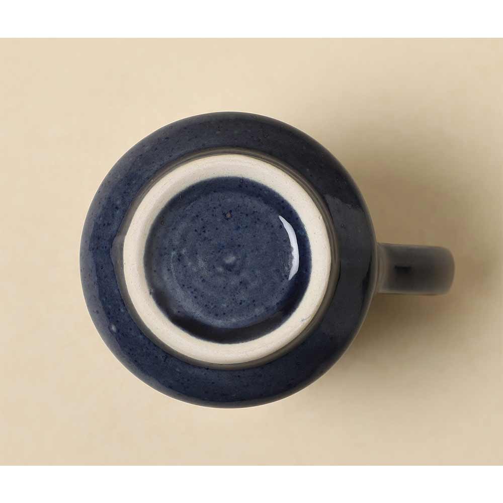 Mug, CROC0021, Design Gaathaa Set of 4 Denim Blue Kullhad Ceramic Mug, Mug - VT2210