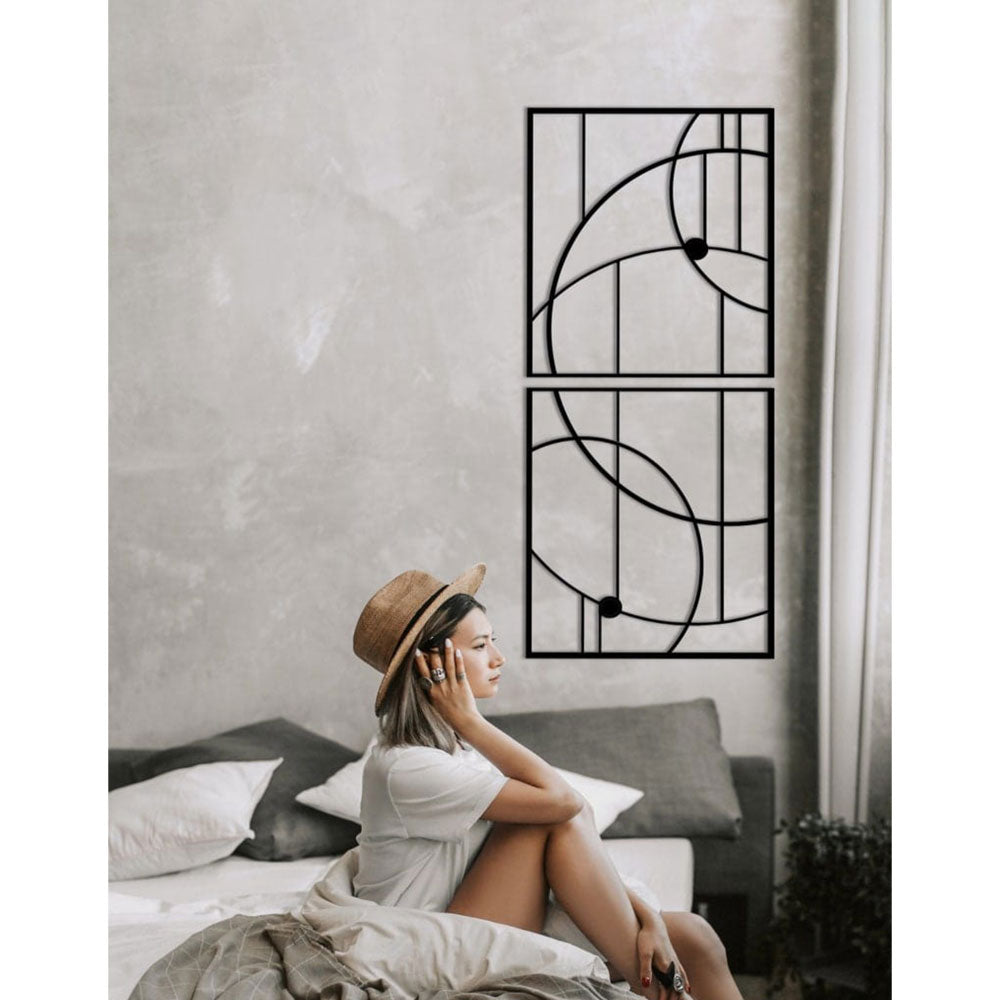 Wall Organizer, (Grista Metals) GM-WD-W-06, Geometric Large Decorations, Metal Wall Art Decor, Wall Art- VT2220