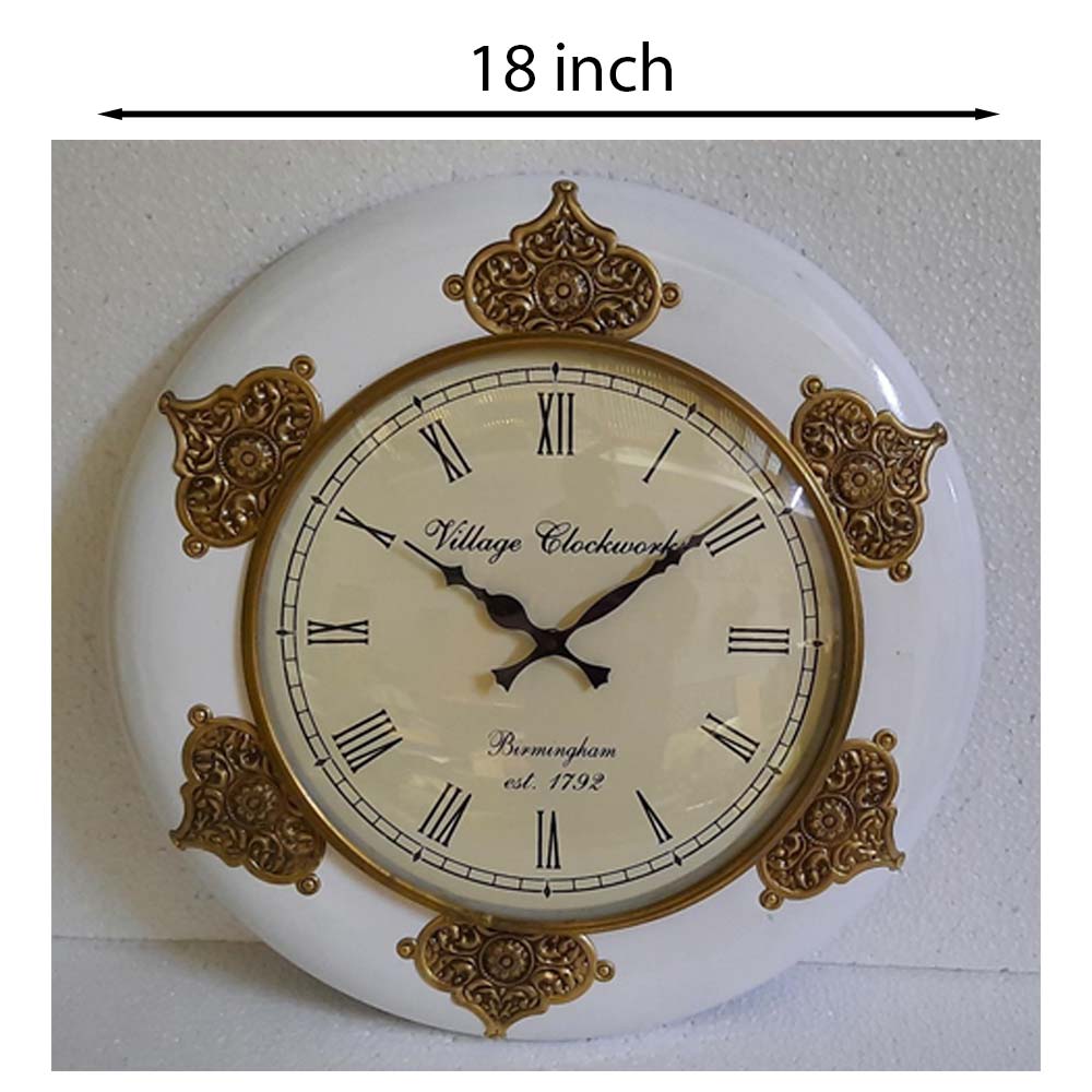 Wall Clock, NP-004,
Wooden Base with Colorfull Finish with Brass Fitting Clock, Wall Clock - VT2224