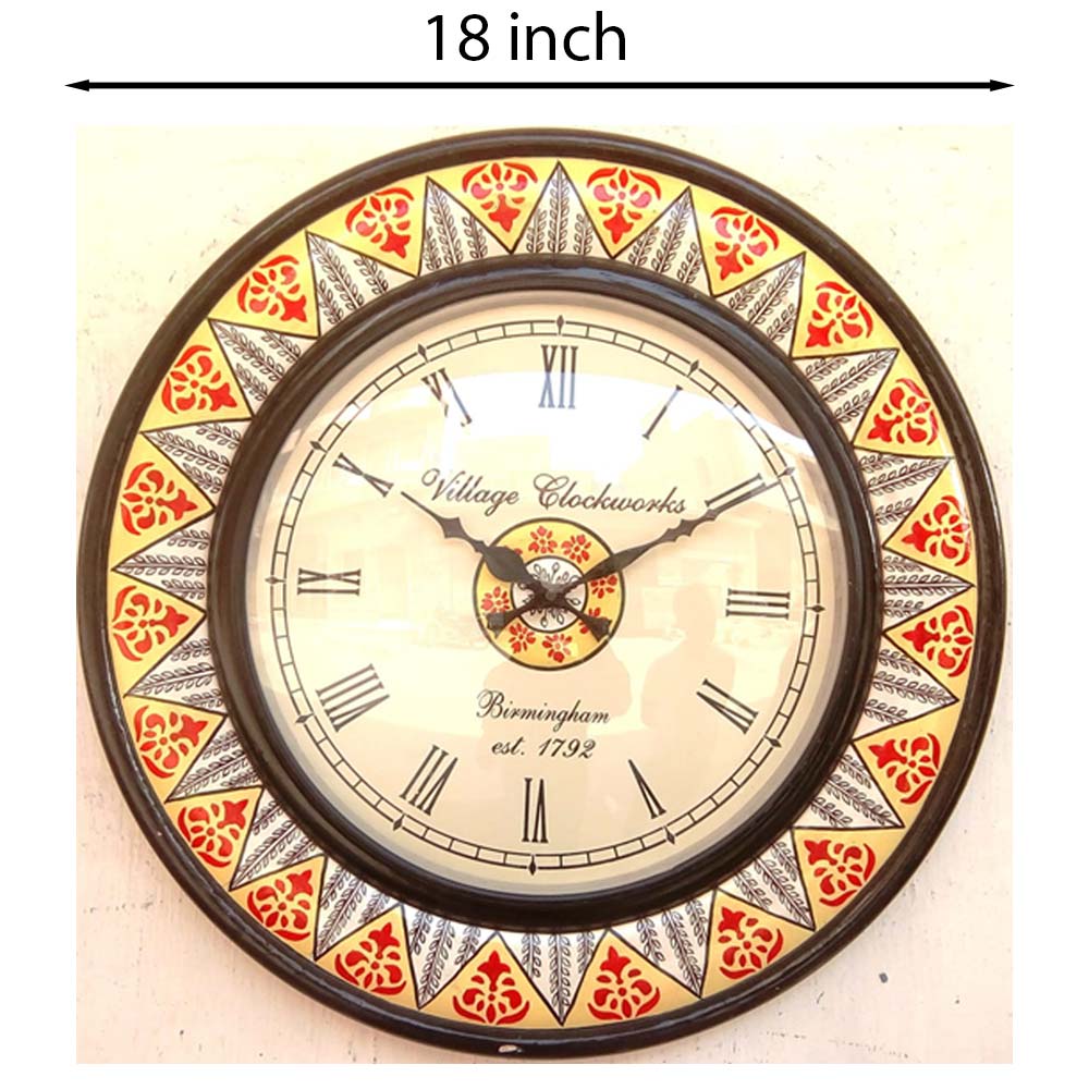 Wall Clock, NP-007,
Wooden Base With Hand Paint Clock, Wall Clock - VT2227