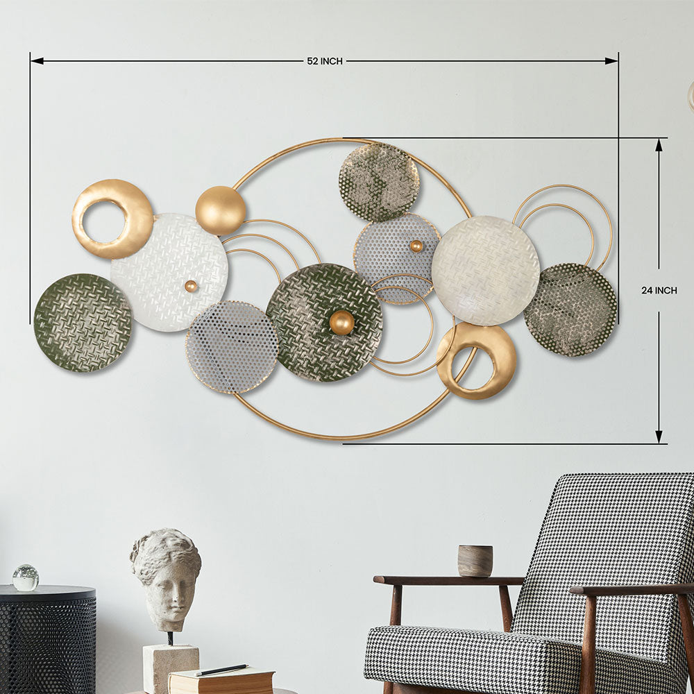 Wall Art, UAW017(UA OVERSEAS), Creative Circular Wall Art, Metal Wall Art , Wall Art - VT2354