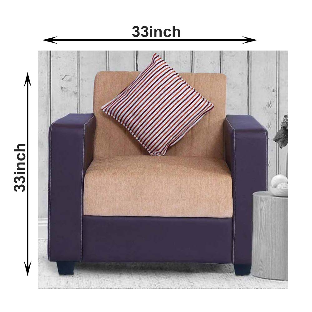 1 Seater Sofa, (FN1675948-S-PM29017) Mubelcasa, Polyester, Rectangle, 1 Seater Sofa - VT4071