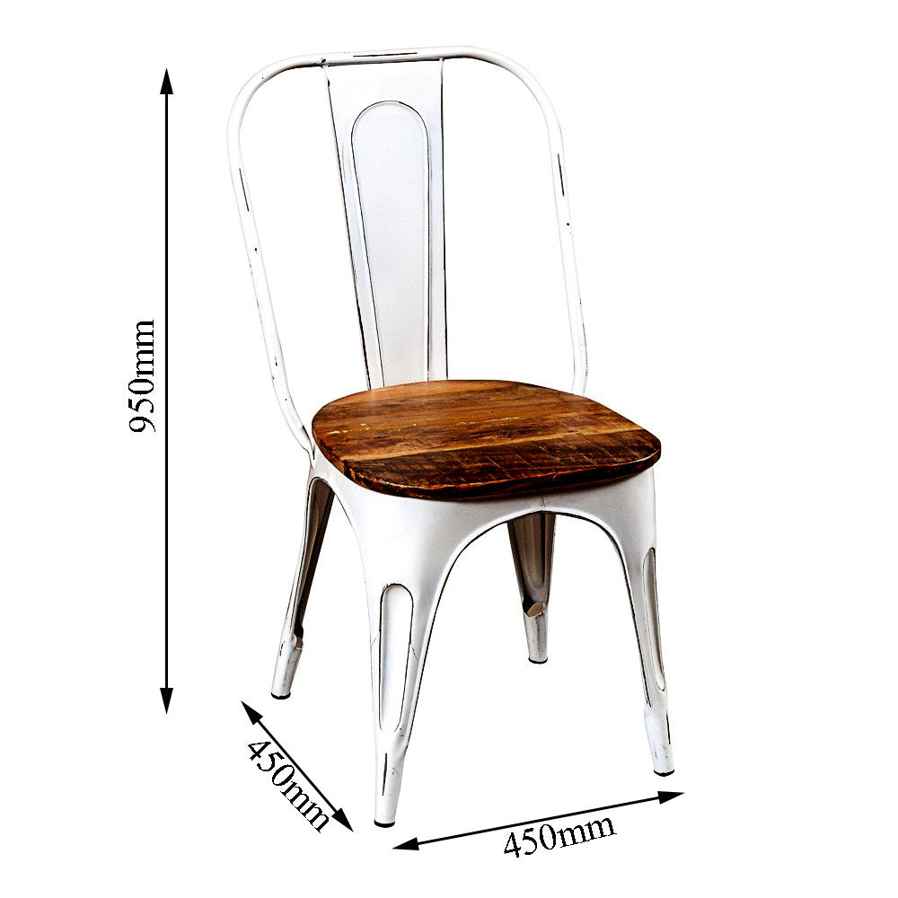 Chair, Black & Silver Chair, Chair with Metal Legs, Chair- VT - 6053