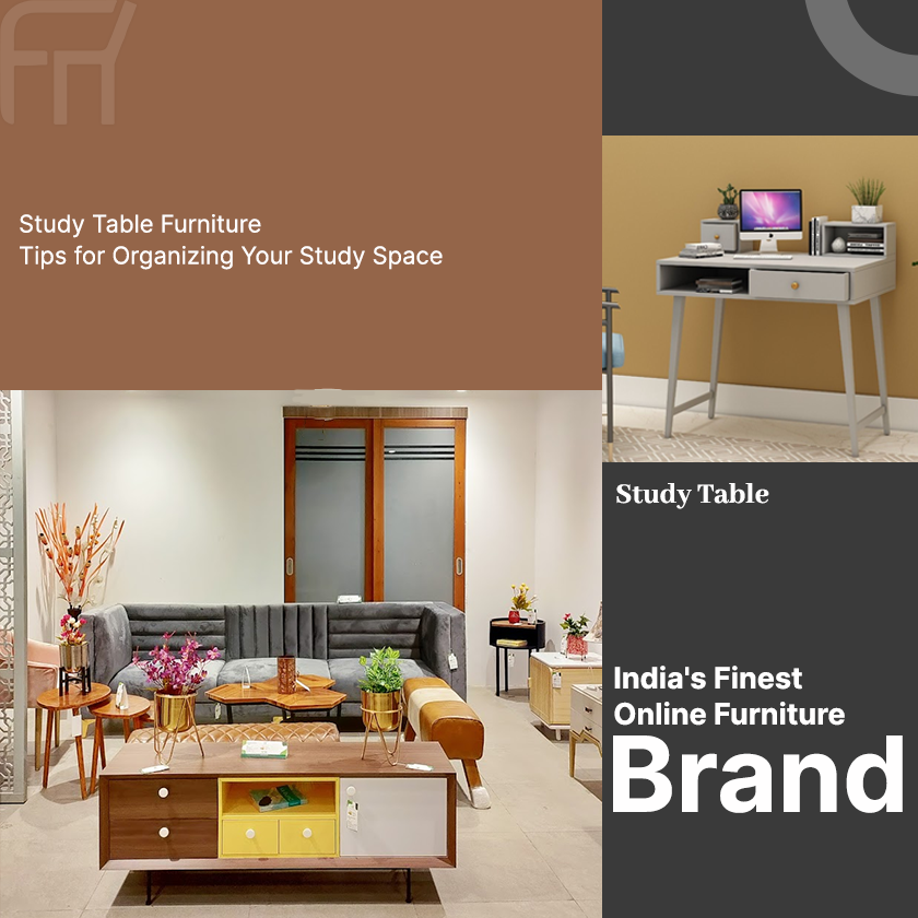 Study Table Furniture: Tips for Organizing Your Study Space – Furnisco