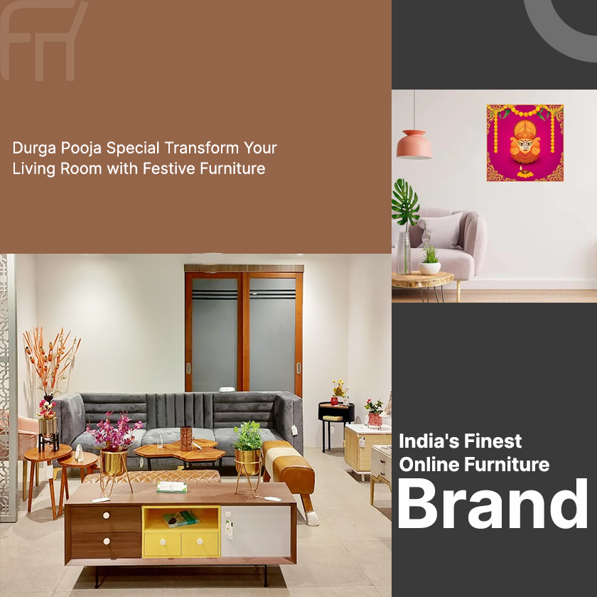 Durga Pooja Special: Transform Your Living Room with Festive Furniture