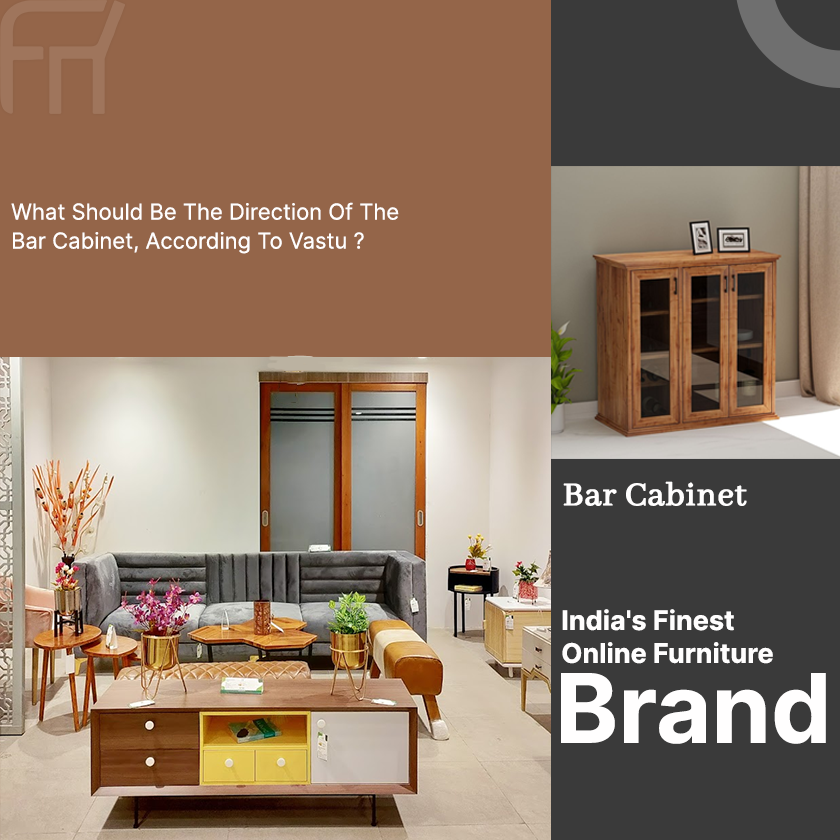 What should be the direction of the bar cabinet, according to vastu ?