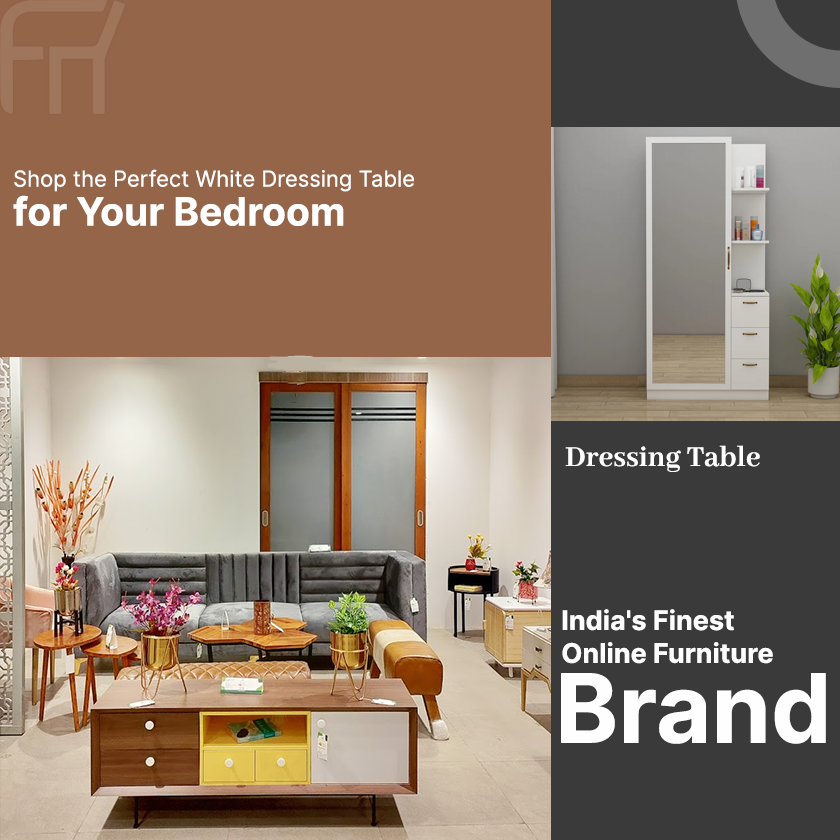 Shop the Perfect White Dressing Table for Your Bedroom