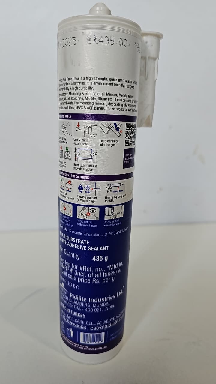Fevicol nail free ultra silicone 435gm. - 0202603