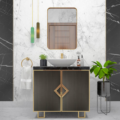 Vanity/Water Resistant Vanity in Decor Laminate finish,Bathroom Vanity in water resistant finish,bathroom Floor mounted unit with PVC  finish-EL203