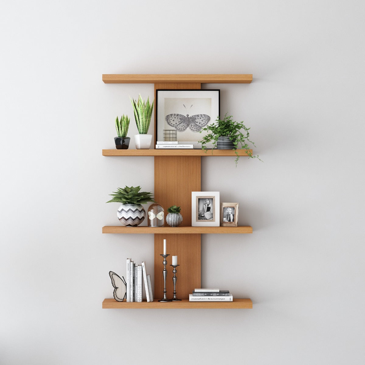 Wall  Shelf, Wall Shelf Open Space,  Wall Shelf for Décor Accessories Unit,  Wood Wall Shelf,Wall Hanging Unit,  Wall Shelf- IM-429