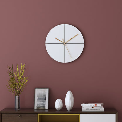 Clock in wood, clock for living/waiting/office  area modern look clock in White,Clock - IM423