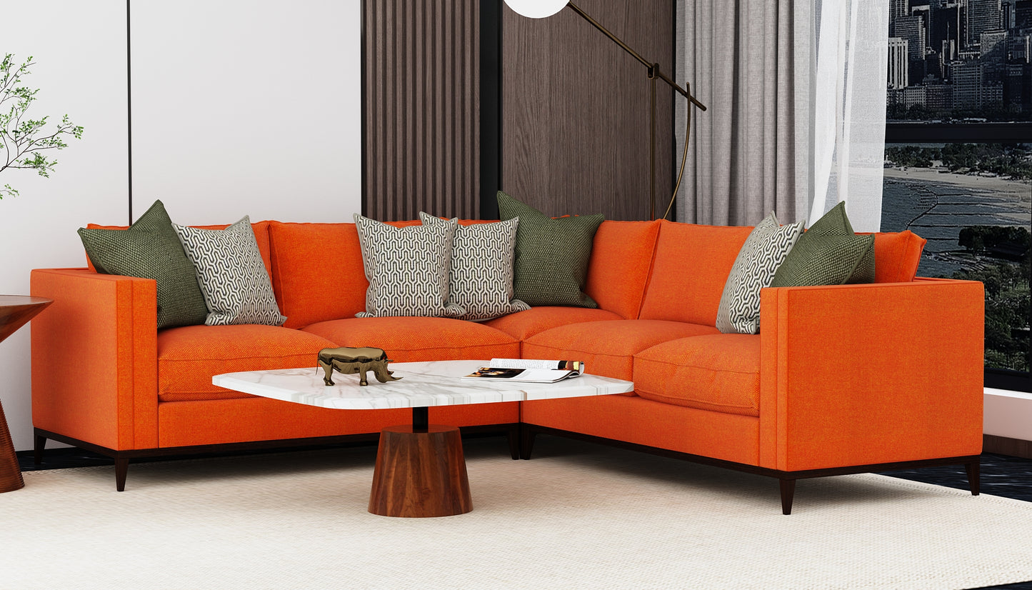 L shape sofa, sectional sofa, Living room sofa,  elegant sofa, orange sofa, 4 seater sofa,  Sofa- IM-2015