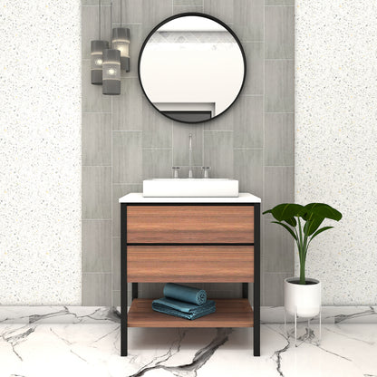 Vanity/Water Resistant Vanity in PU matte finish waterproof paint + PVC laminate finish,Bathroom Vanity in water resistant finish,bathroom Floor mounted unit with PVC  finish-VI301