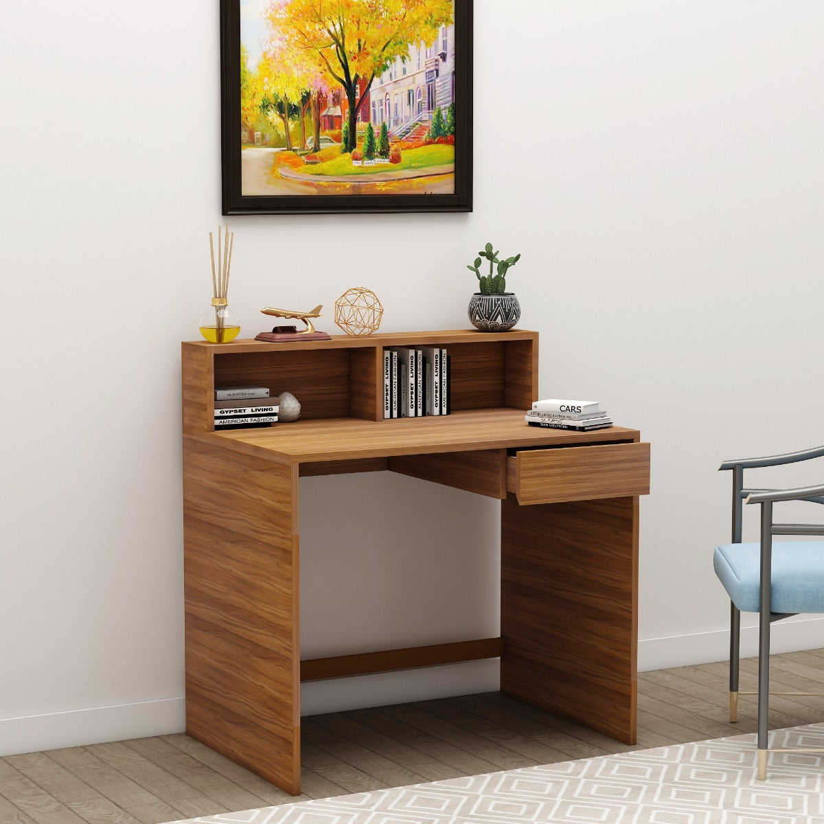 Study Table, Wood Study Table, Study Table with Open Space, Study Tabl ...