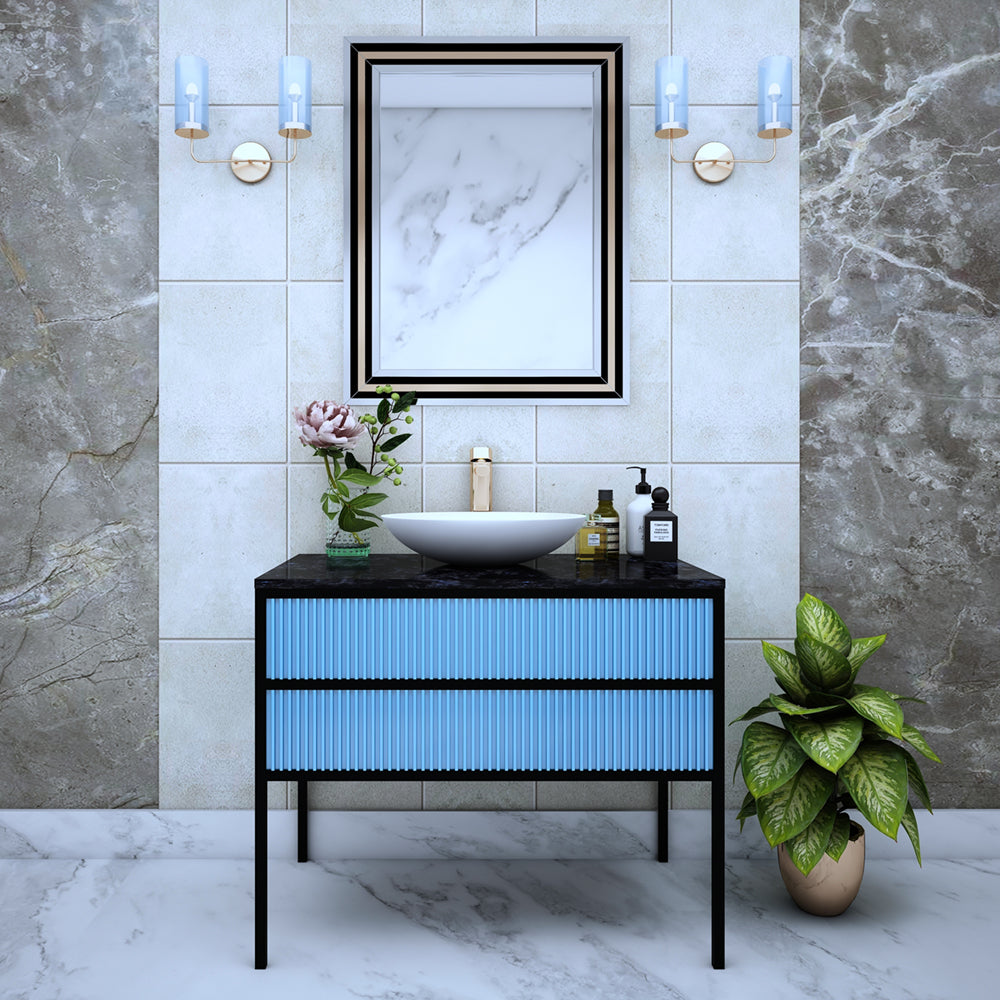 Vanity/Water Resistant Vanity in PU matte finish waterproof paint finish,Bathroom Vanity in water resistant finish,bathroom Floor mounted unit with PU matte finish waterproof paint  finish-IM102