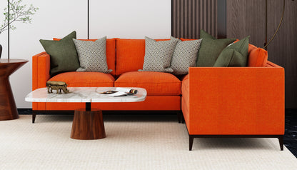 L shape sofa, sectional sofa, Living room sofa,  elegant sofa, orange sofa, 4 seater sofa,  Sofa- IM-2015