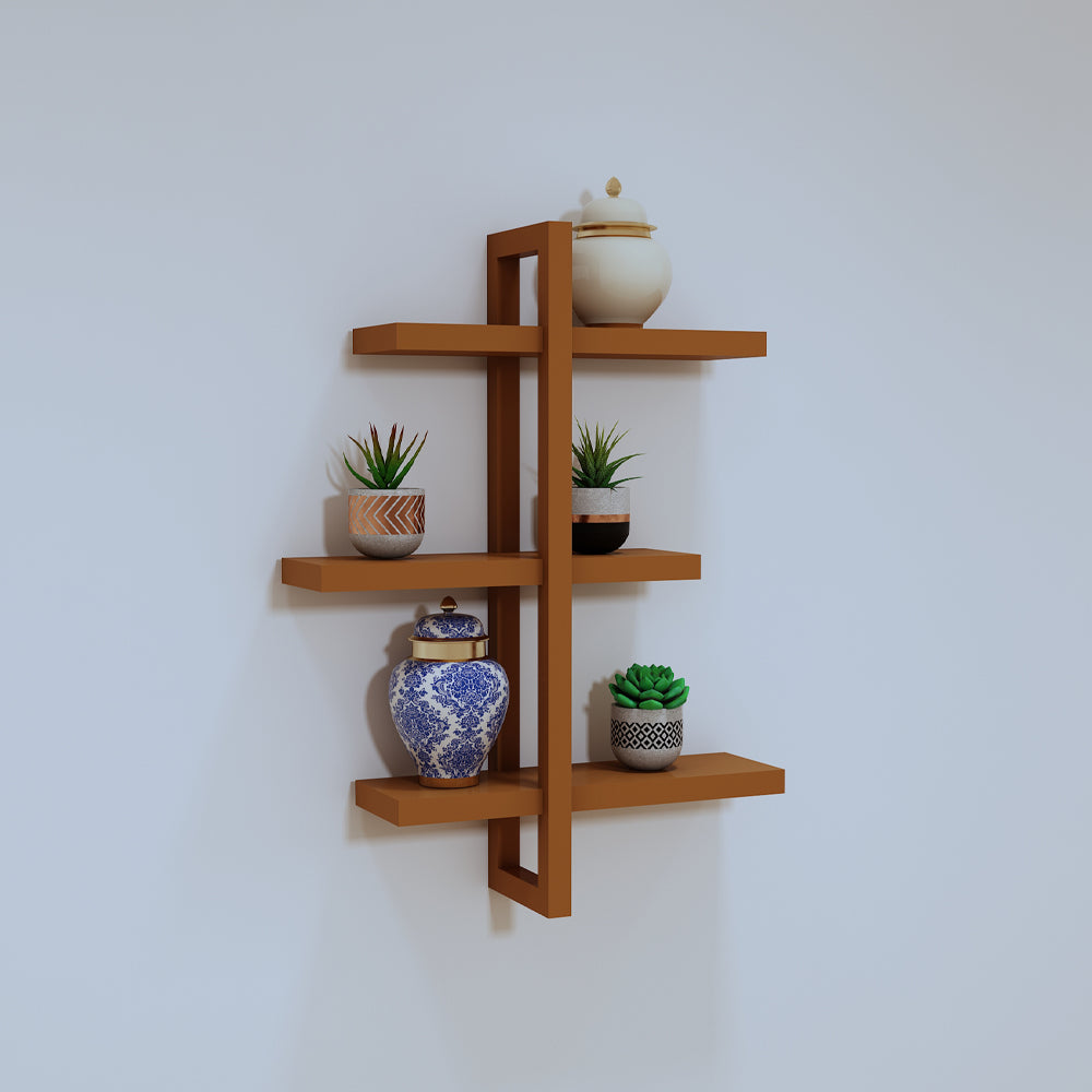 Wall hanging Accessory holder with open storage shelf, utility shelf for accessory-VI536