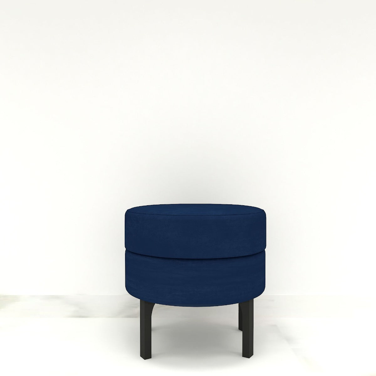 Setti for seating in solid colour finish with black legs, setti for living/bedroom  area,floor mounted seating-EL477