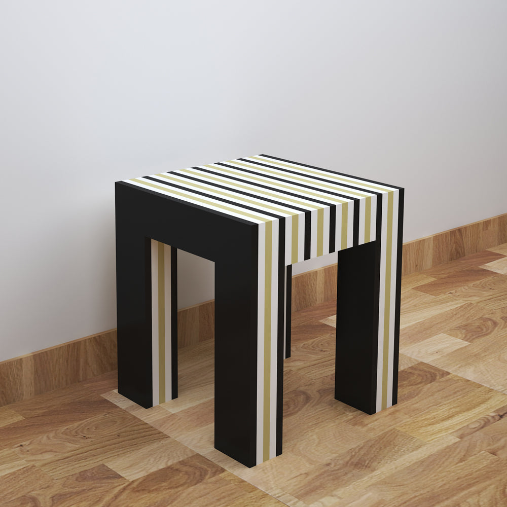 End table with coloured block rows open from top in wood with solid colour finish, utility table for Books/Magazines stand,Table units-EL480