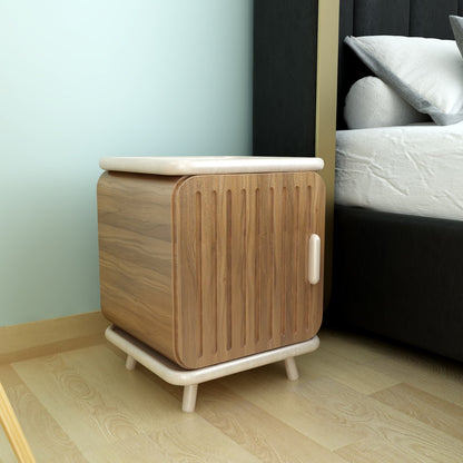 End Table ,End table for living/waiting area modern look end table in white & brown in pine wood,End Table - IM757