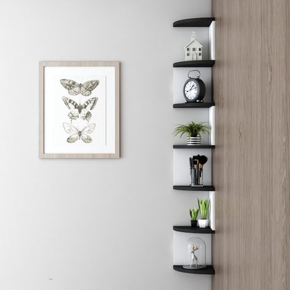 Wall  Shelf, Wall Shelf Open Space,  Wall Shelf for Décor Accessories Unit, Black & White Wall Shelf,Wall Hanging Unit,  Wall Shelf- IM-431