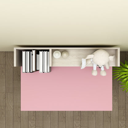 Kids Study Table,  Wood & Pink Color Study Table, Study Table with Drawer, Study Table with Open Shelf, Study Table - EL - 12011