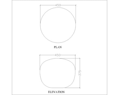 Puffy Seater Without Legs,  Blue Puffy, Puffy Seater for Living & Bedroom Area, Seating Stool-EL- 15001