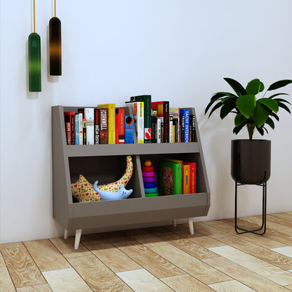 Storage unit for miscellaneous, Book stand, storage rack for book/toys in wood finish,open storage for books- IM375