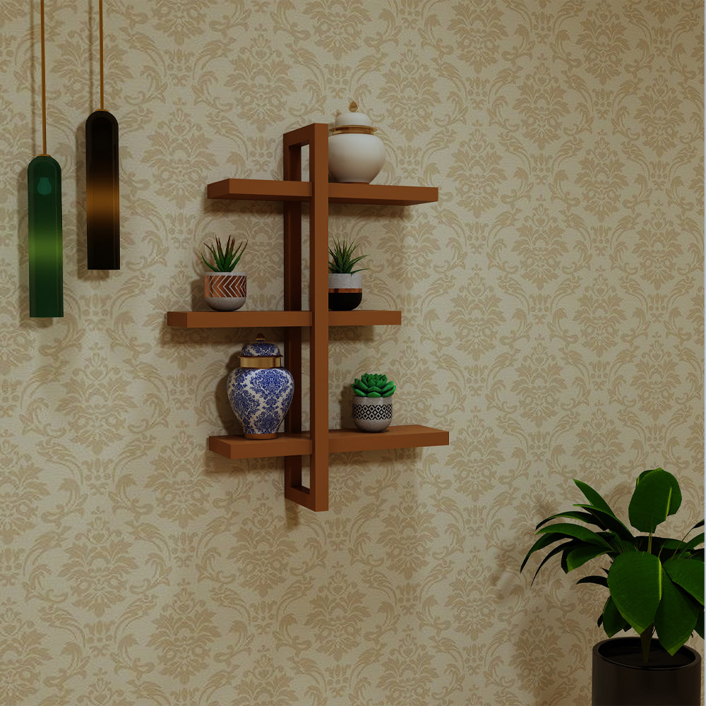 Wall hanging Accessory holder with open storage shelf, utility shelf for accessory-VI536