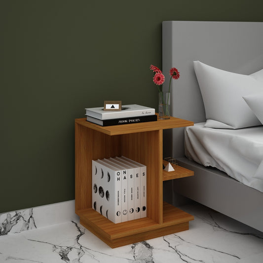 Bed Side Table, Wood Bed Side Table, Bed Side Table with open shelf, Bed Side Table - VT - 12064