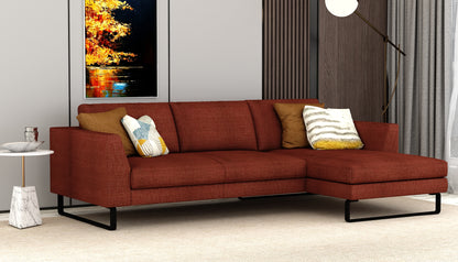 L shape sofa, sectional sofa, Living room sofa,  elegant sofa, rust color sofa, 4 seater sofa,  Sofa- VT-4011