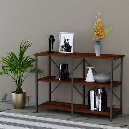 Console Table, Wood Console Table, Console Table with Open Shelf, Console Table with Black  Leg , Console Table - EL- 12047