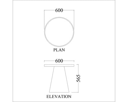 End Table, Stone Top in Side Table, Sofa  Side Table, Elegant Table Designs, End Table - EL12226