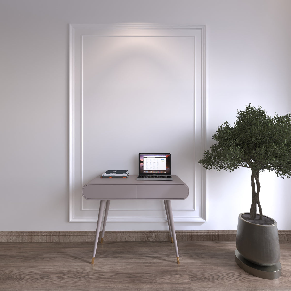 Study Table Inbuilt Light Study Table, Study Table in Light Brown Color, Study Table with Drawer ...