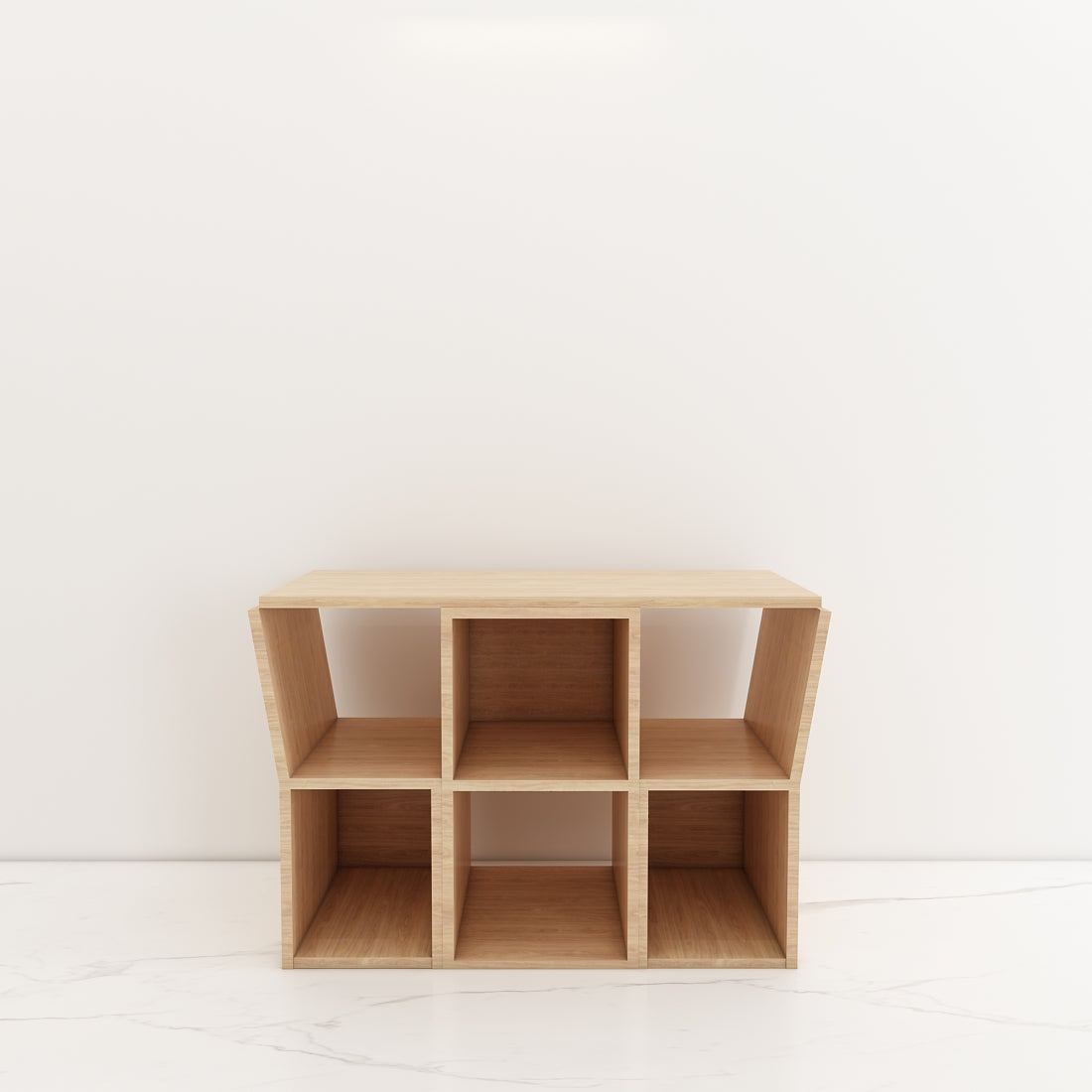 Modern Kids Study Table with 2 Chairs & Open Shelf – Compact, Stylish Desk in Orange, Blue, White & Wood - EL12234