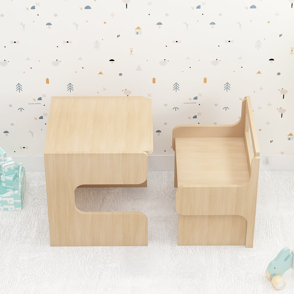 Study Table, Study Table in OAK Wood Color, Study Table with Open space, Study Table - IM12234